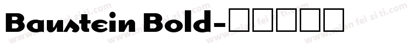 Baustein Bold字体转换